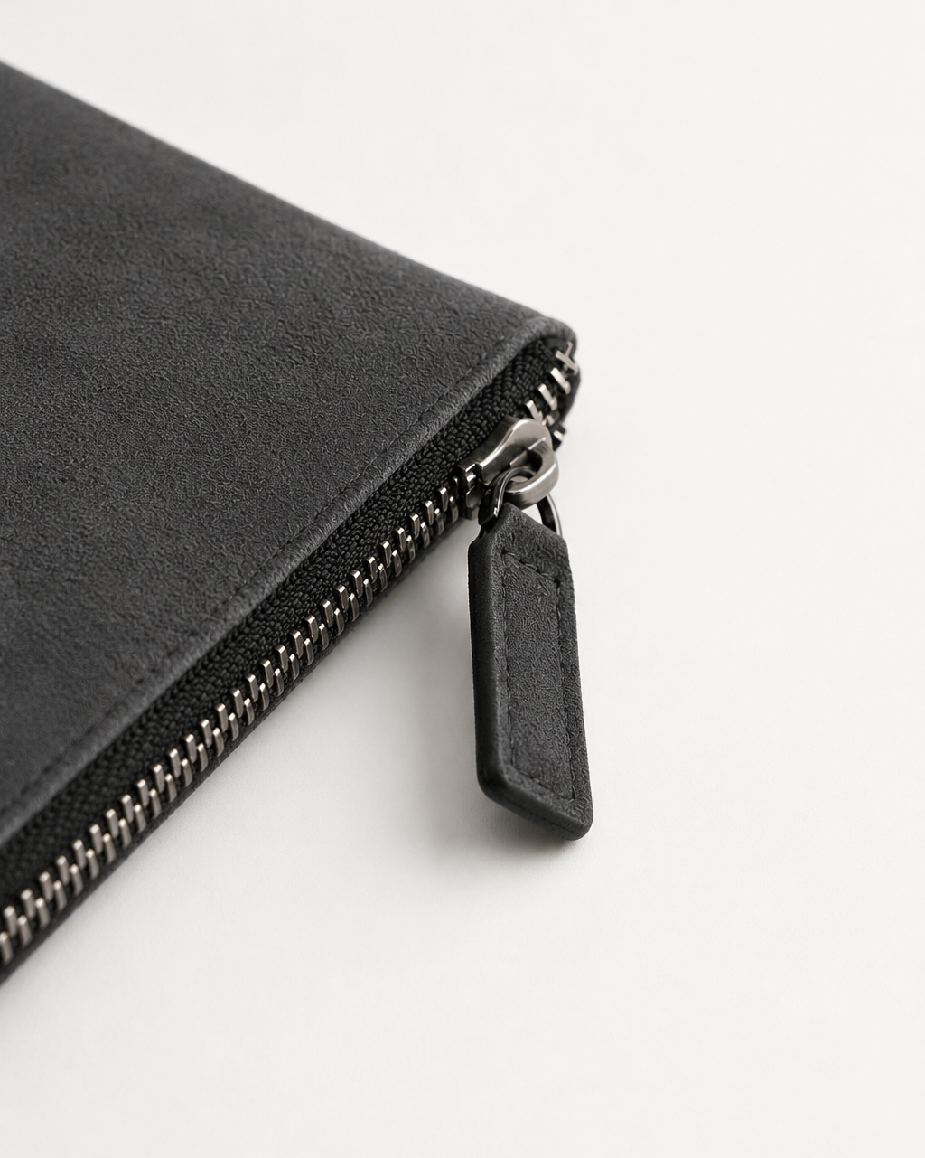 Alcantara Clutch Bag - Dark Gray
