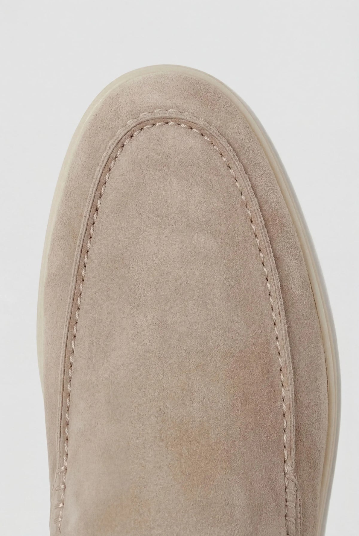 Beige Suède Yacht Mule
