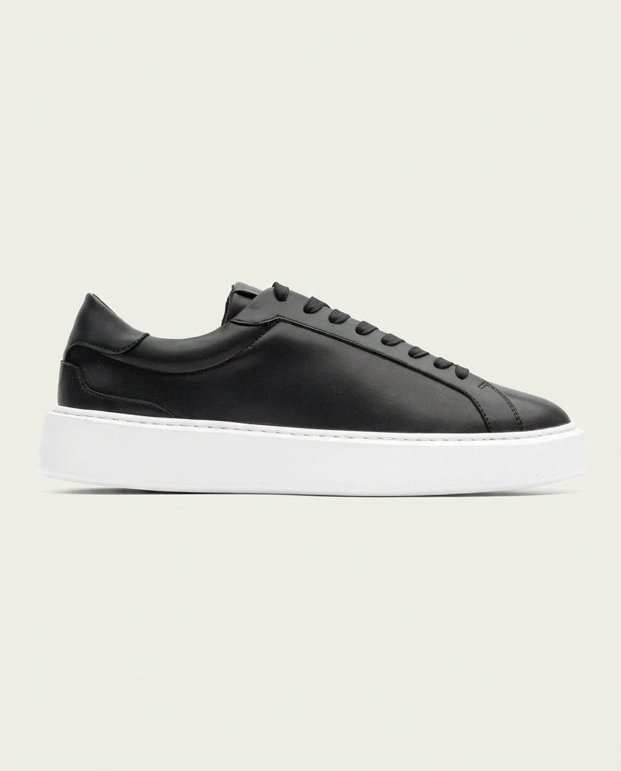 Boston Leather Trainer - Black