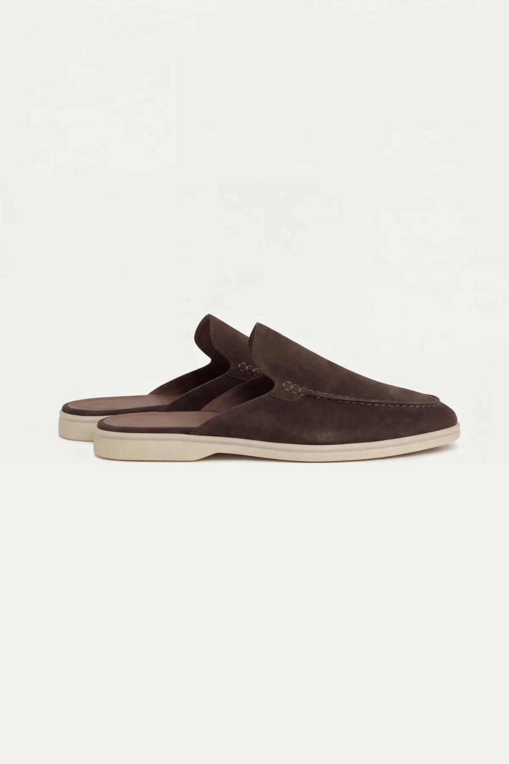 Brown Suède Yacht Mule