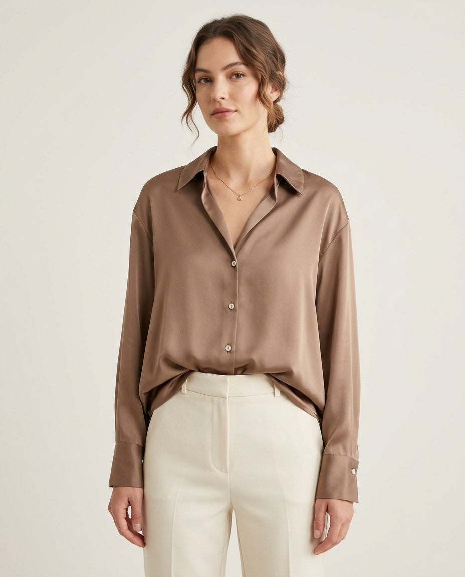 Prague Classic Shirt - Sandy Brown