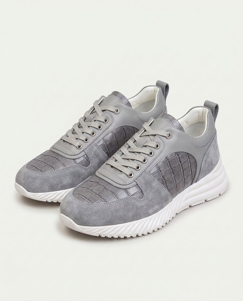 Croco Milano Sneaker - Grey