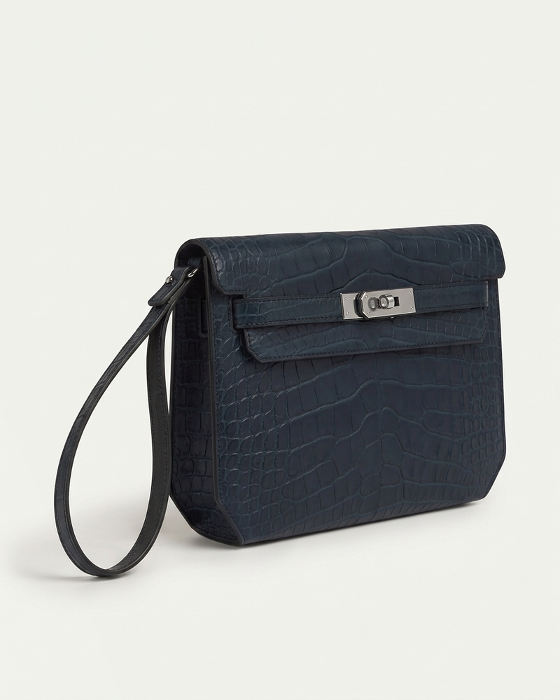 Croco Paris Pochette - Navy | LIMITED EDITION