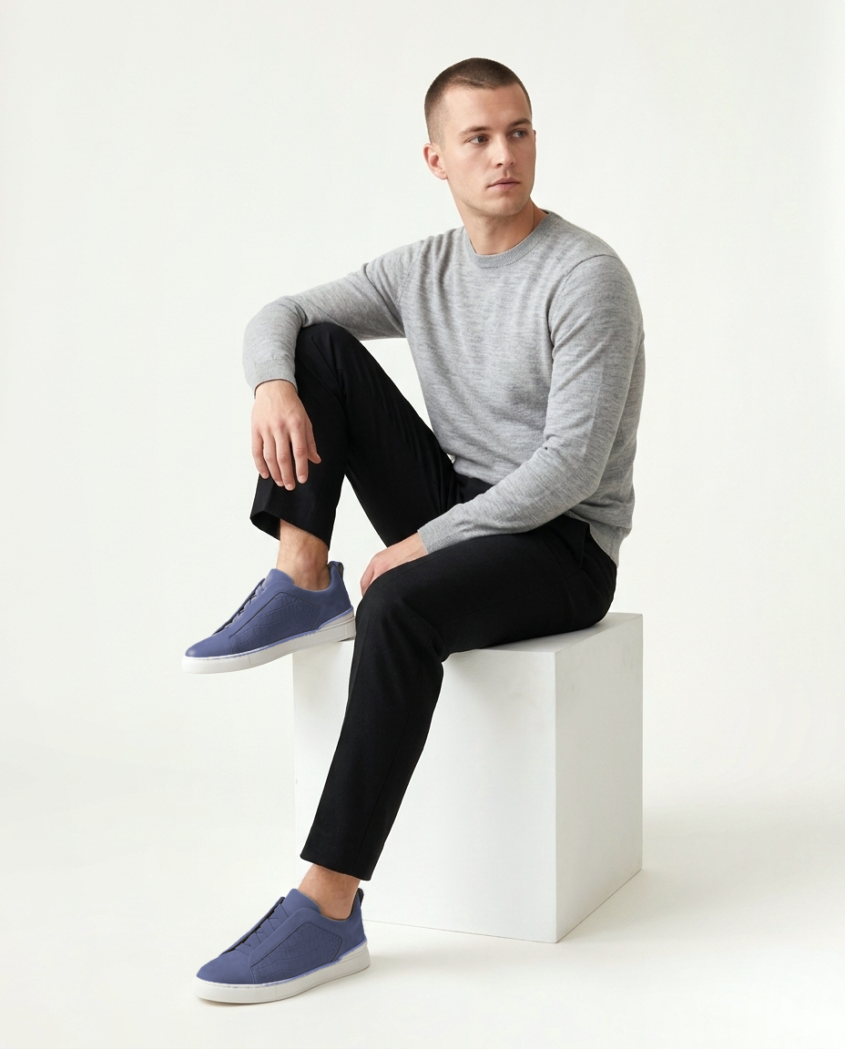 Croco St. Moritz Trainer 2.0 - Navy