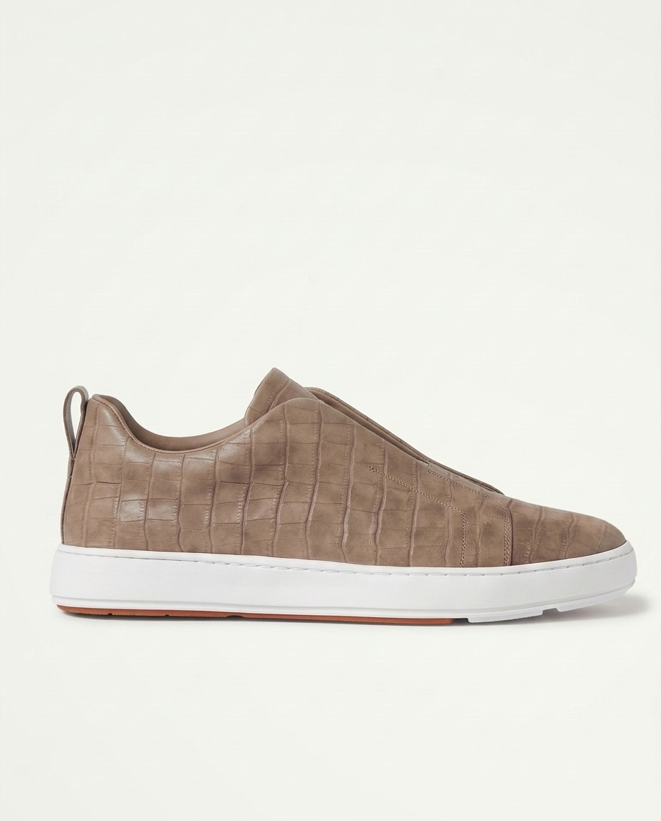 Croco St. Moritz Trainer - Taupe