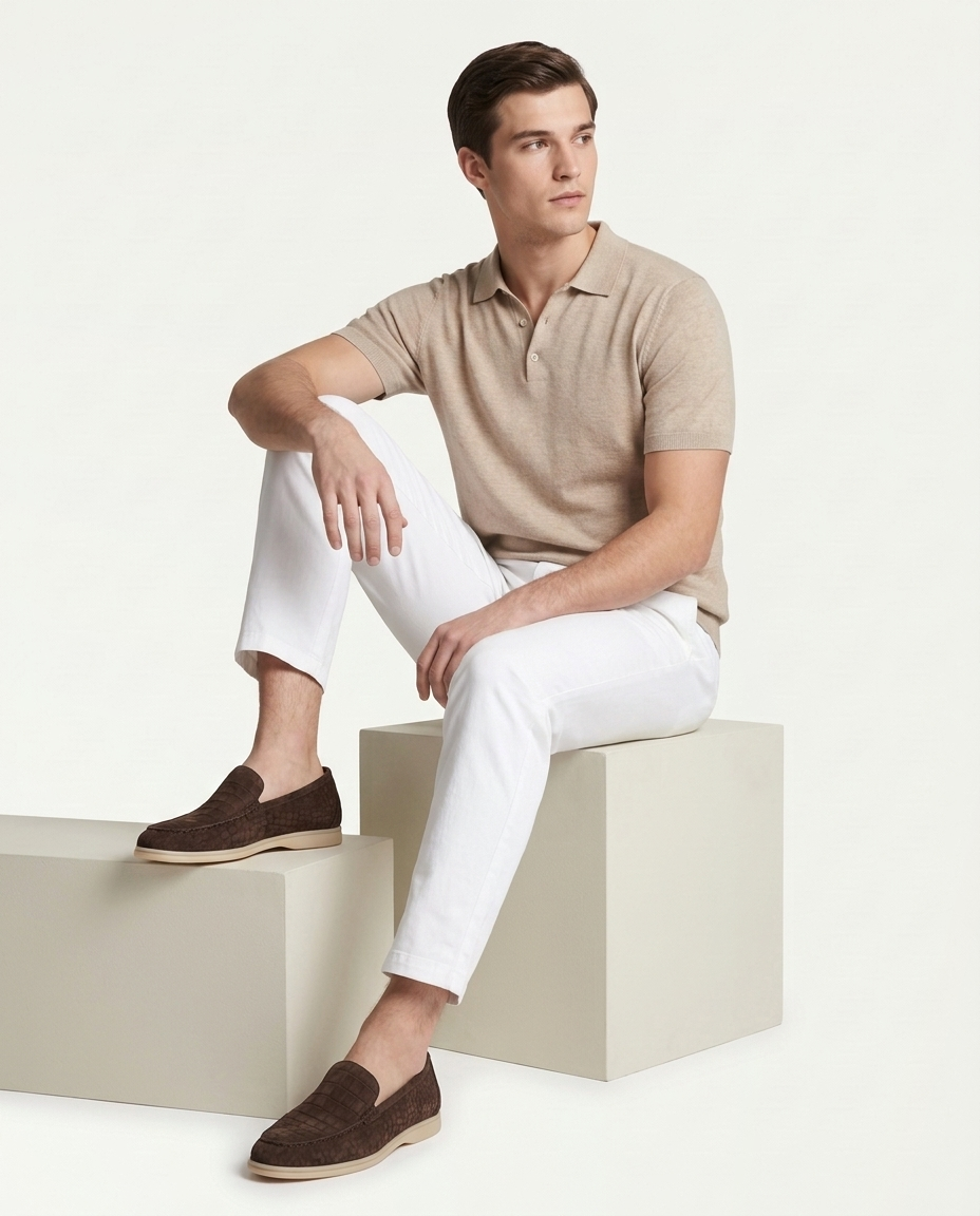 Croco Suede Loafer - Espresso | LIMITED EDITION