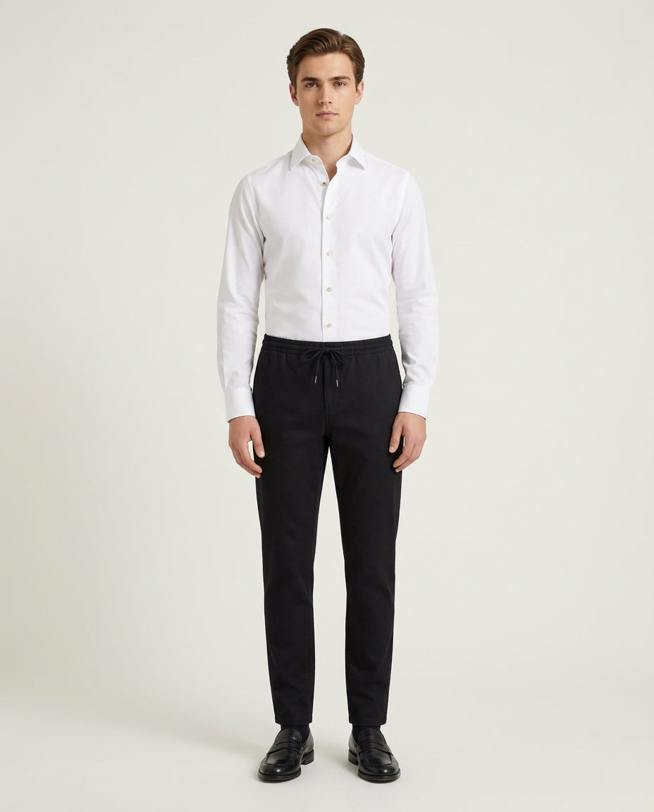 Linen Trousers - Black