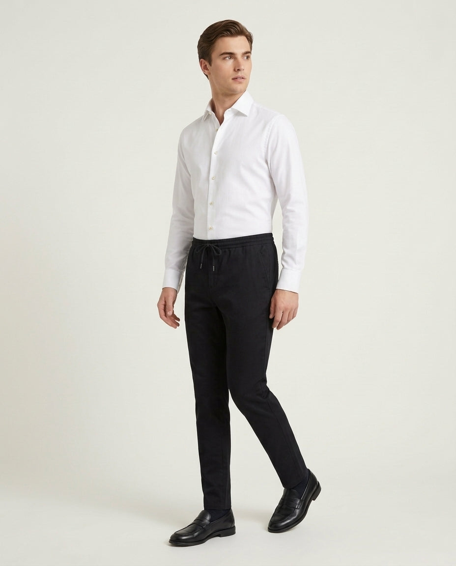 Linen Trousers - Black