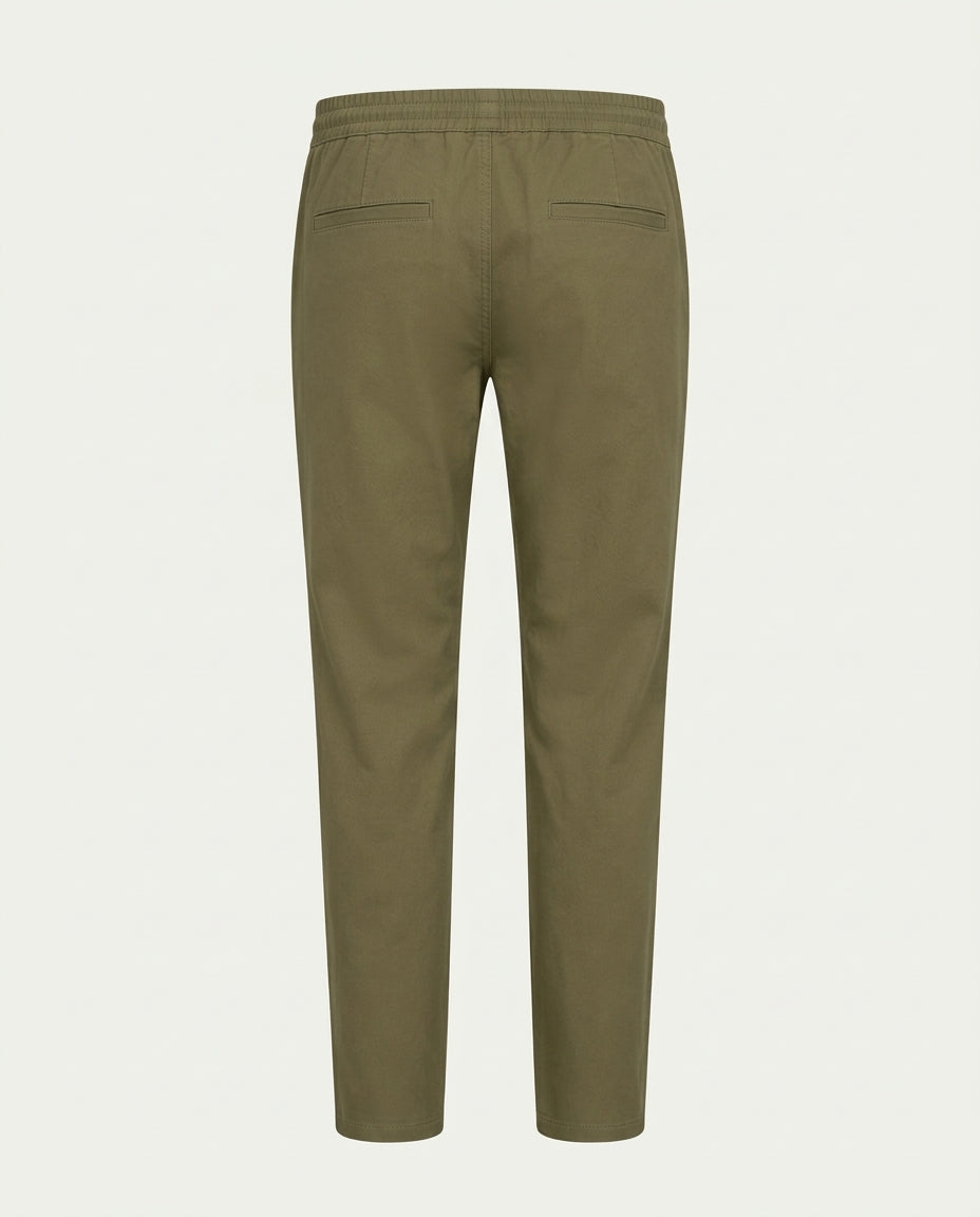Linen Trousers - Olive