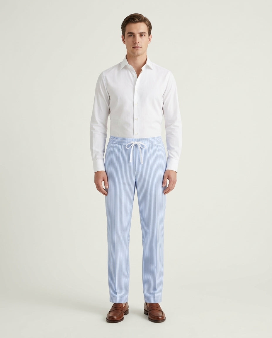 Linen Trousers - Striped