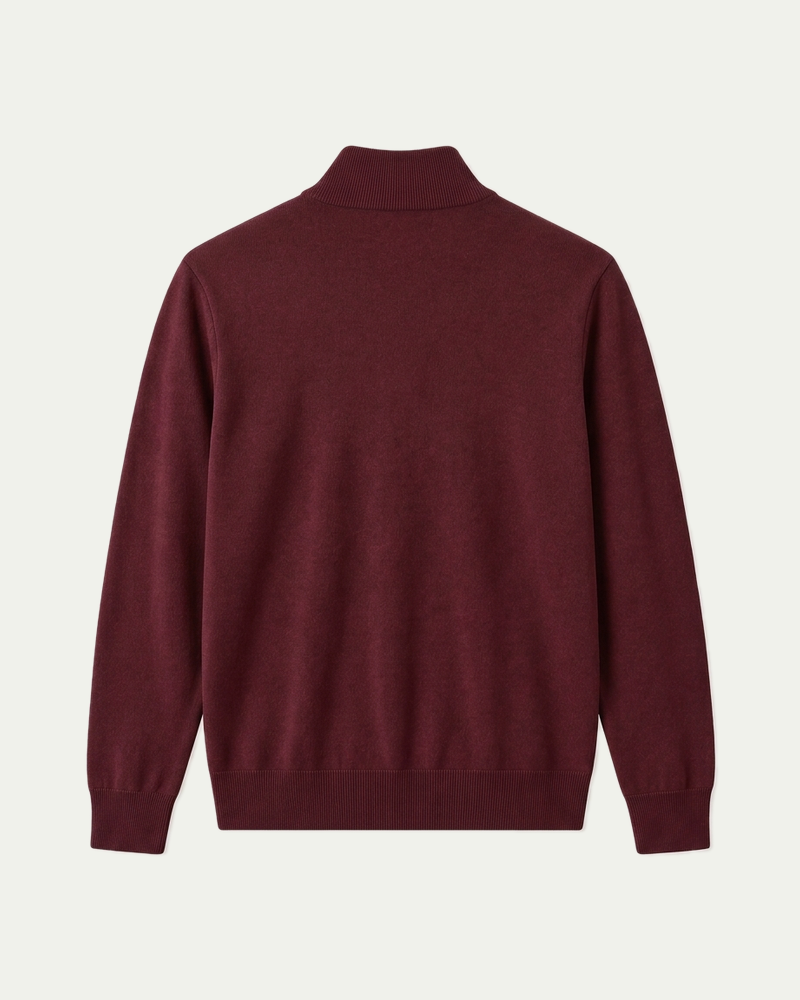 London Quarter Zip - Burgundy