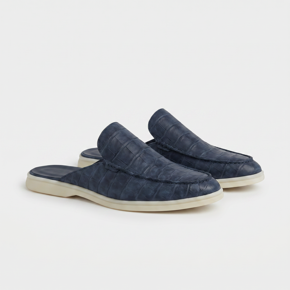 Navy Croco Mule Yacht | LIMITED EDITION