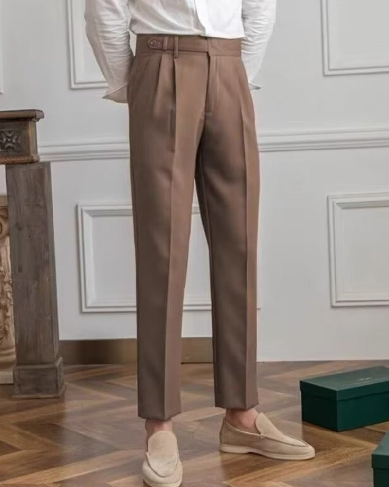 Paris High Waist Pantalon - Brown