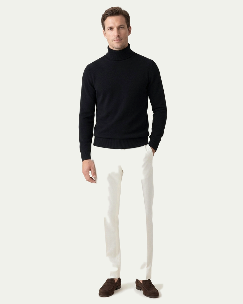 Pisa Wool Turtleneck - Black