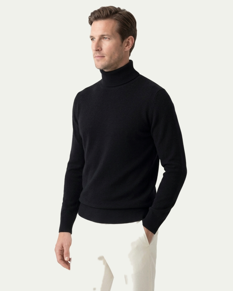 Pisa Wool Turtleneck - Black