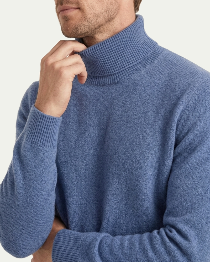 Pisa Wool Turtleneck - Blue
