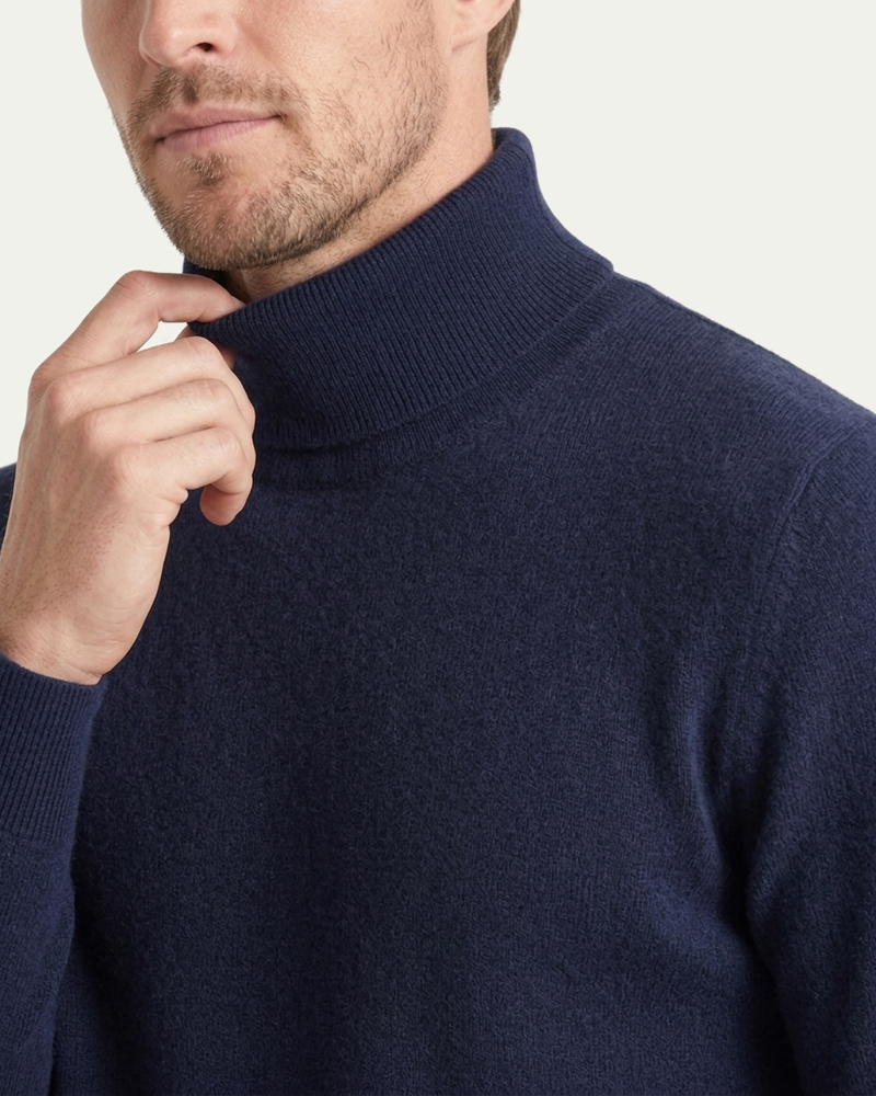 Pisa Wool Turtleneck - Navy