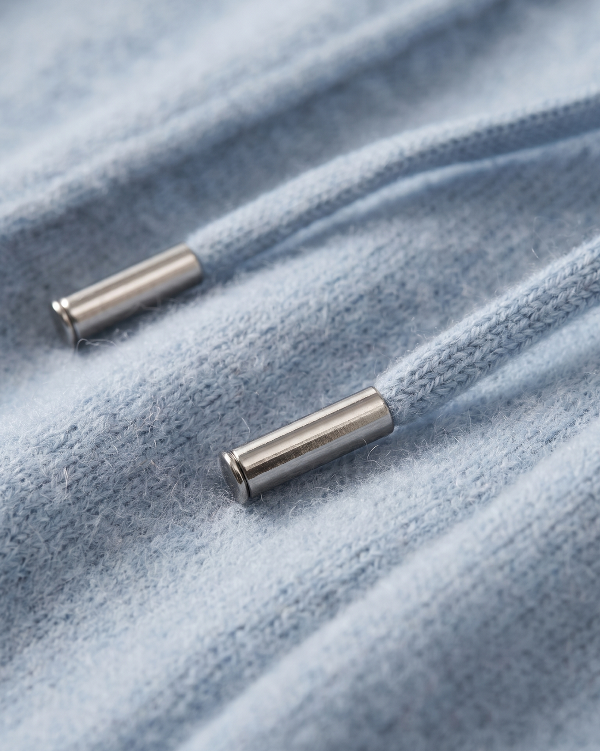 Pure Extra-Fine Merino Wool Light Blue Luzzo Set