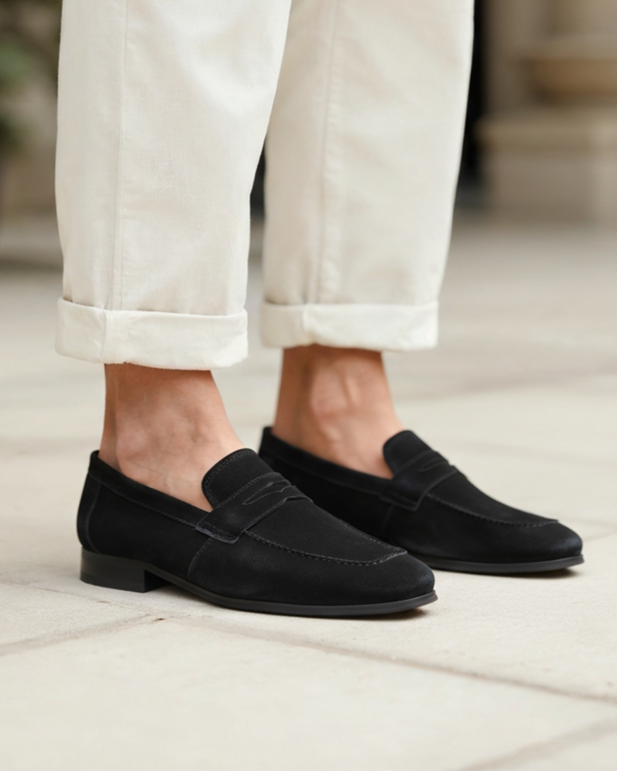 Richmond Suede Penny Loafers