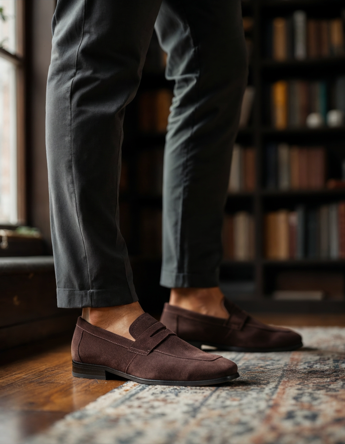 Richmond Suede Penny Loafers