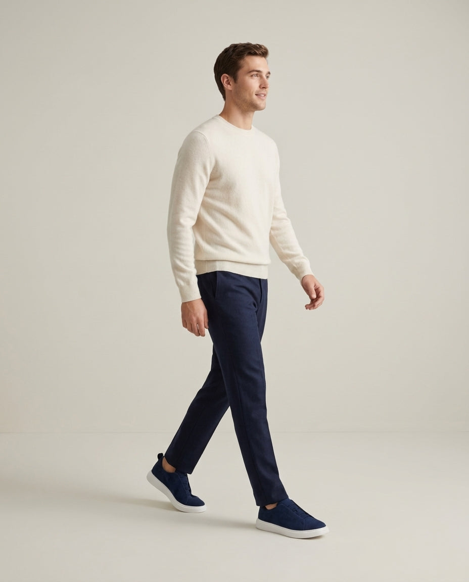 St. Moritz Slip-On Trainer – Navy Blue