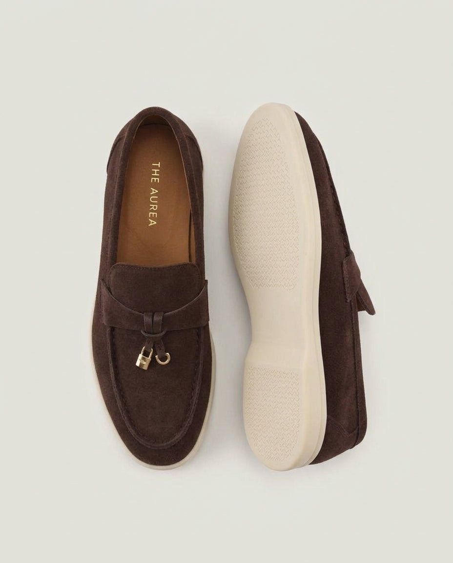 Suede Lady Loafers - Brown
