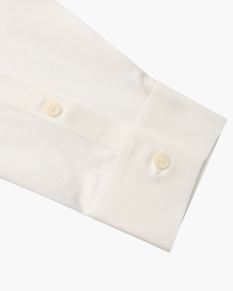 Tailored Cotton Flex Shirt - White