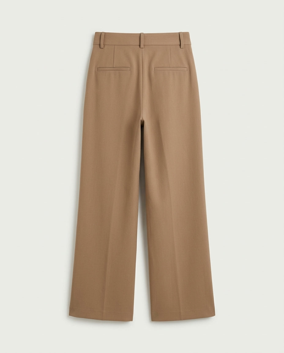 Vienna Wide-Leg Trousers - Brown