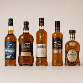 Ultimate Bundle – Glenfiddich 15, Whyte & Mackay Triple Matured, Cardhu Gold Reserve, Talisker Skye & Jura Bourbon Cask