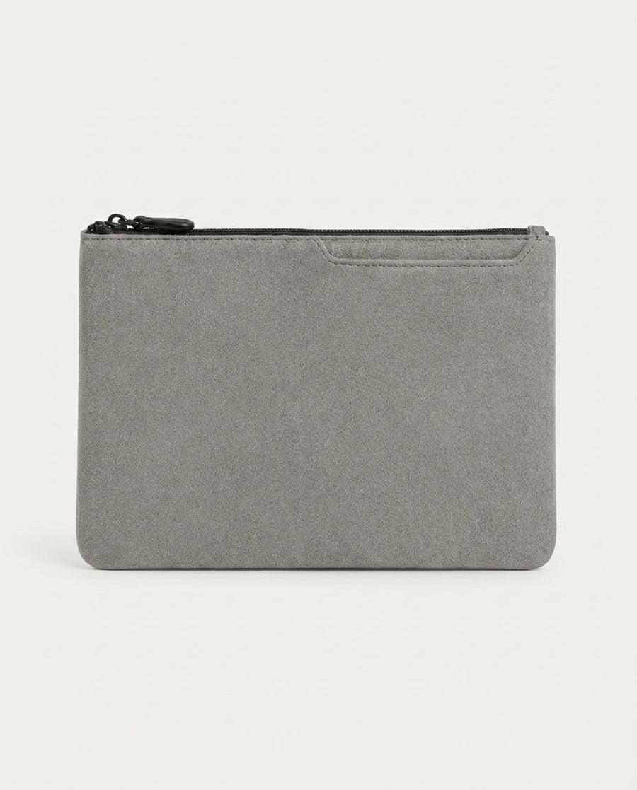 Alcantara Clutch Bag - Moonstone Gray