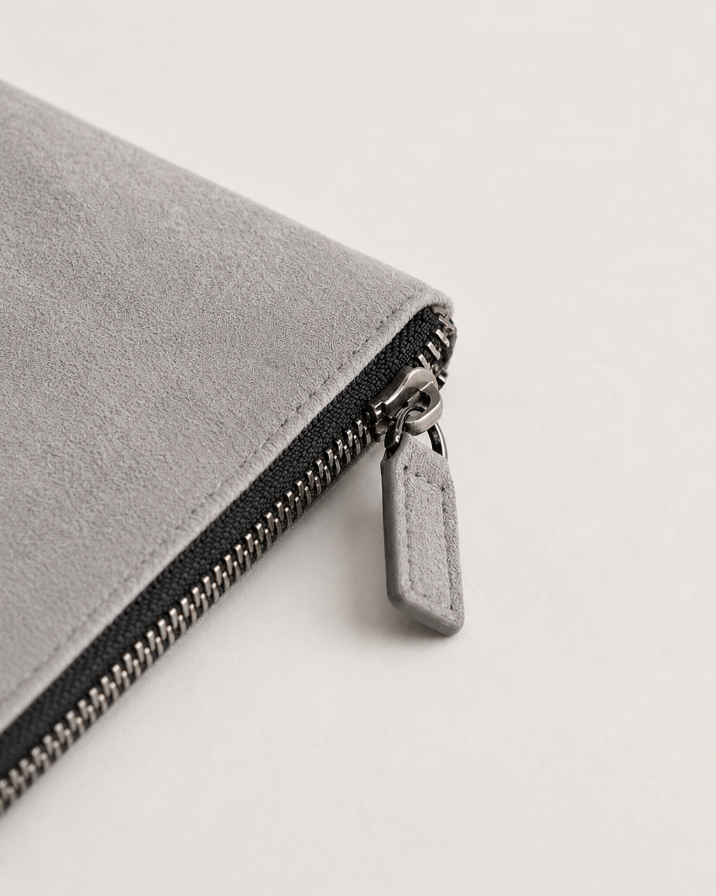 Alcantara Clutch Bag - Moonstone Gray