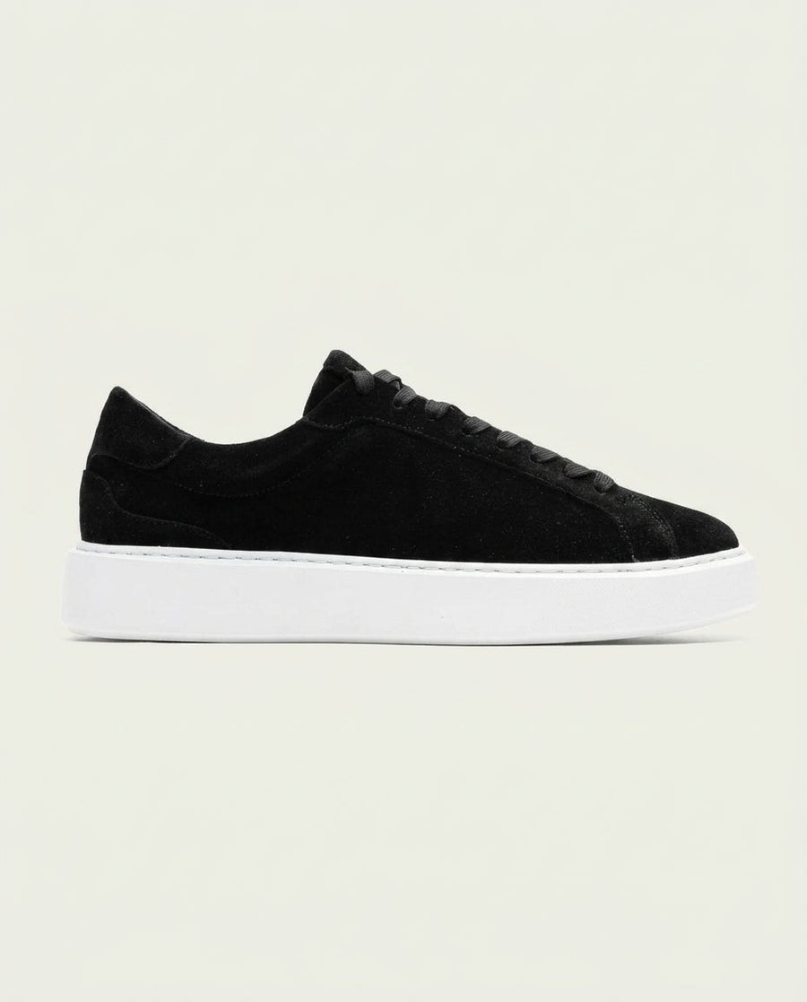 Boston Suede Trainer - Black