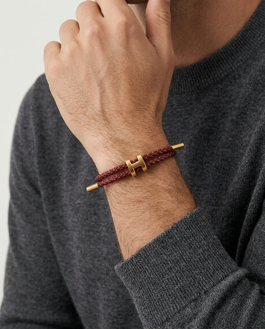 Richmond Bracelet Burgundy/Gold