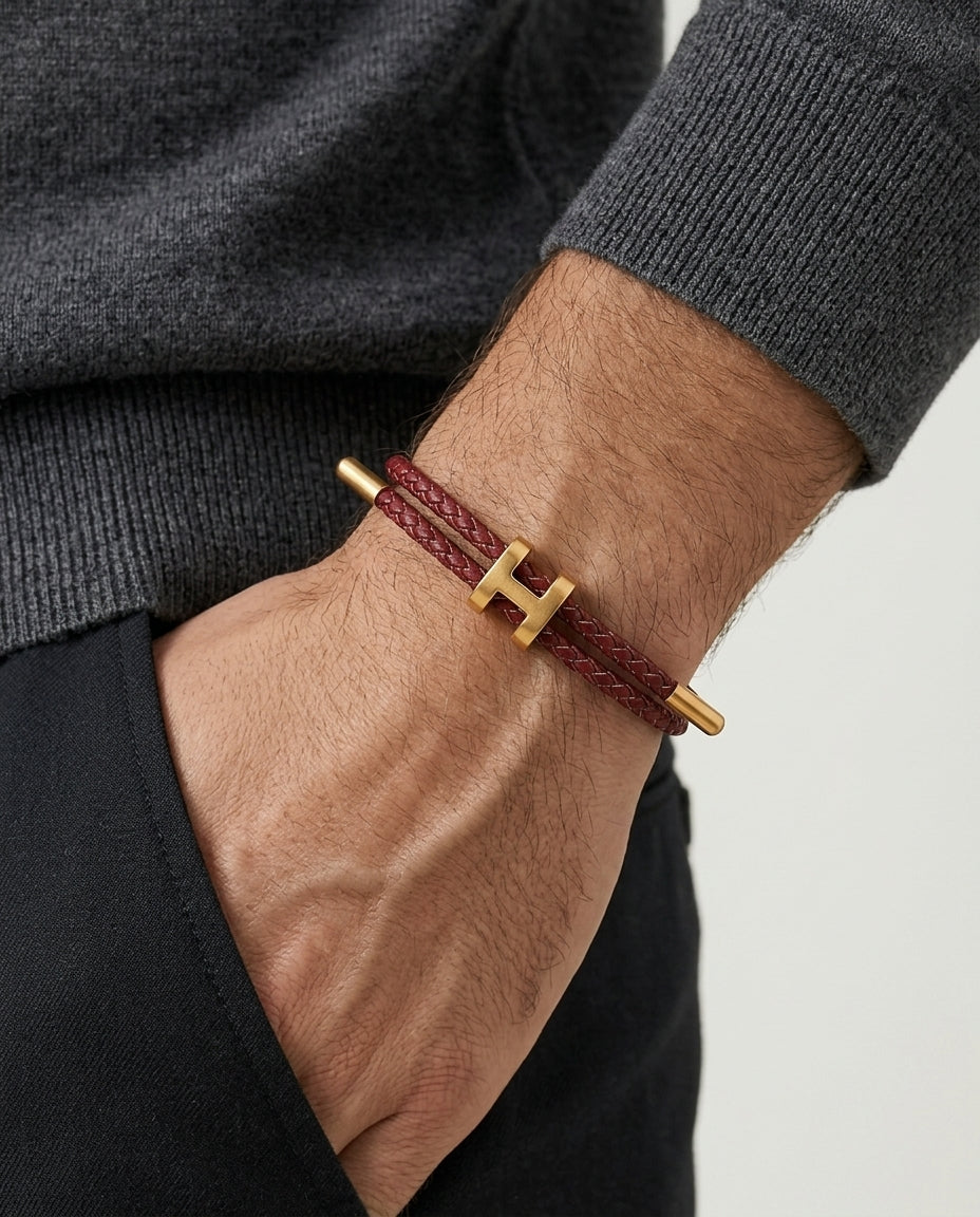 Richmond Bracelet Burgundy/Gold