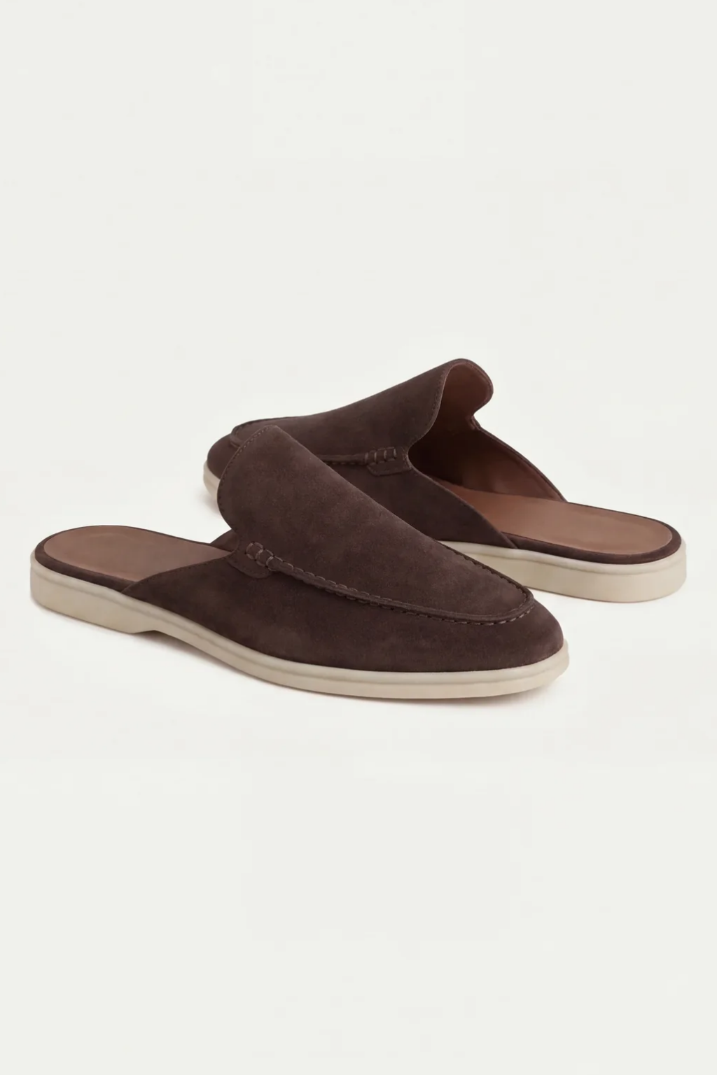 Brown Suède Yacht Mule
