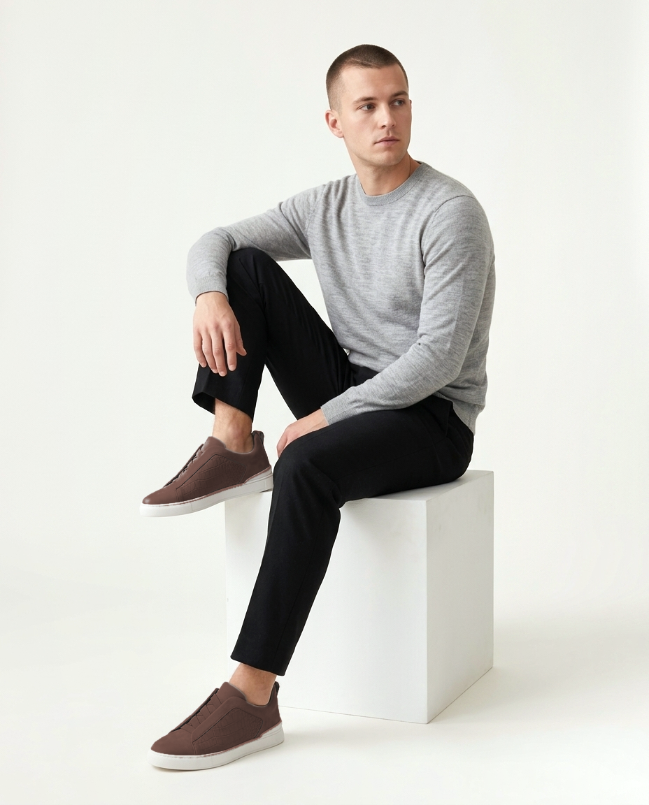 Croco St. Moritz Trainer 2.0 - Espresso