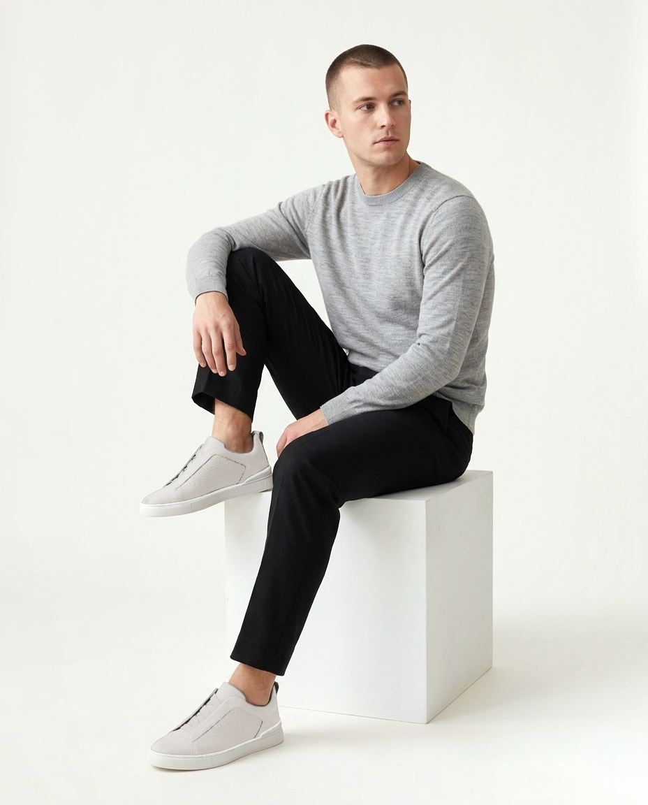 Croco St. Moritz Trainer 2.0 - Ivory