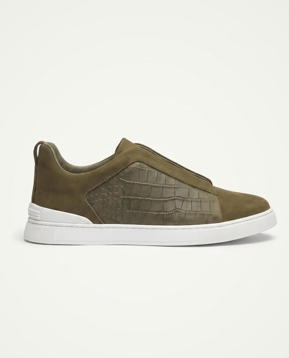 Croco St. Moritz Trainer 2.0 - Olive