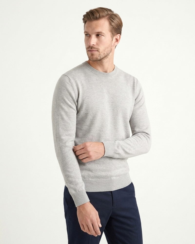 Florence Wool Knit - Light Grey