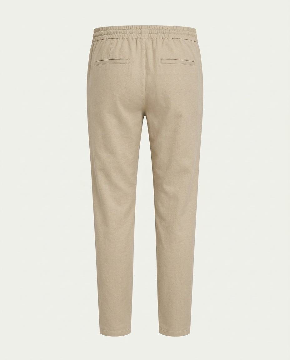 Linen Trousers - Beige