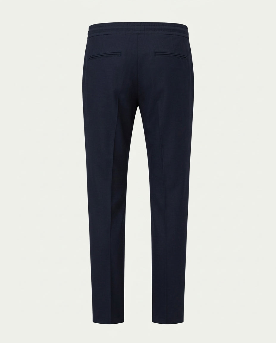 Linen Trousers - Navy
