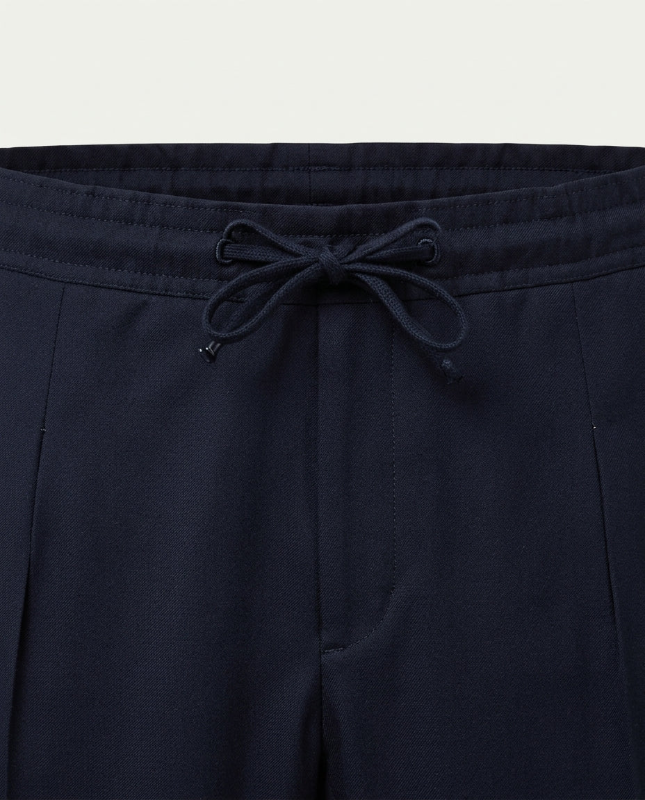Linen Trousers - Navy