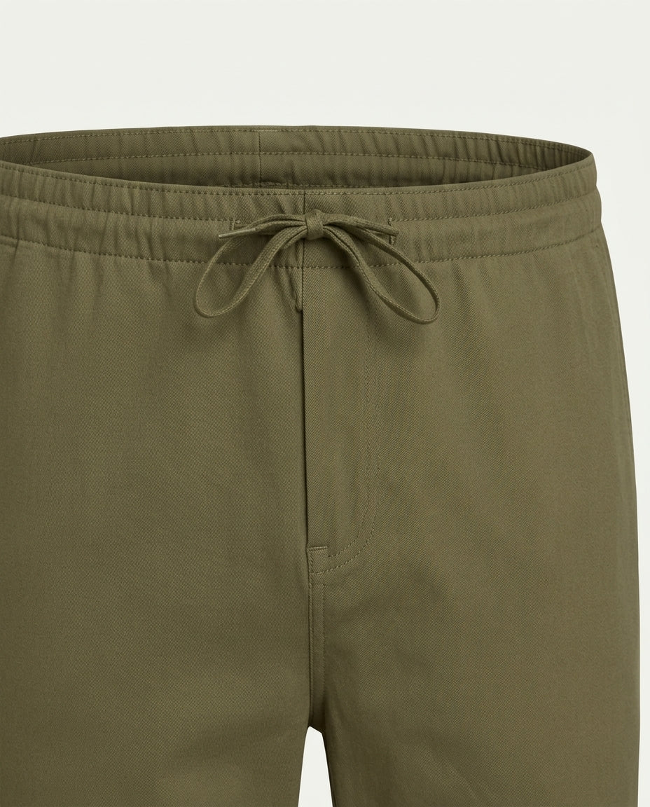 Linen Trousers - Olive