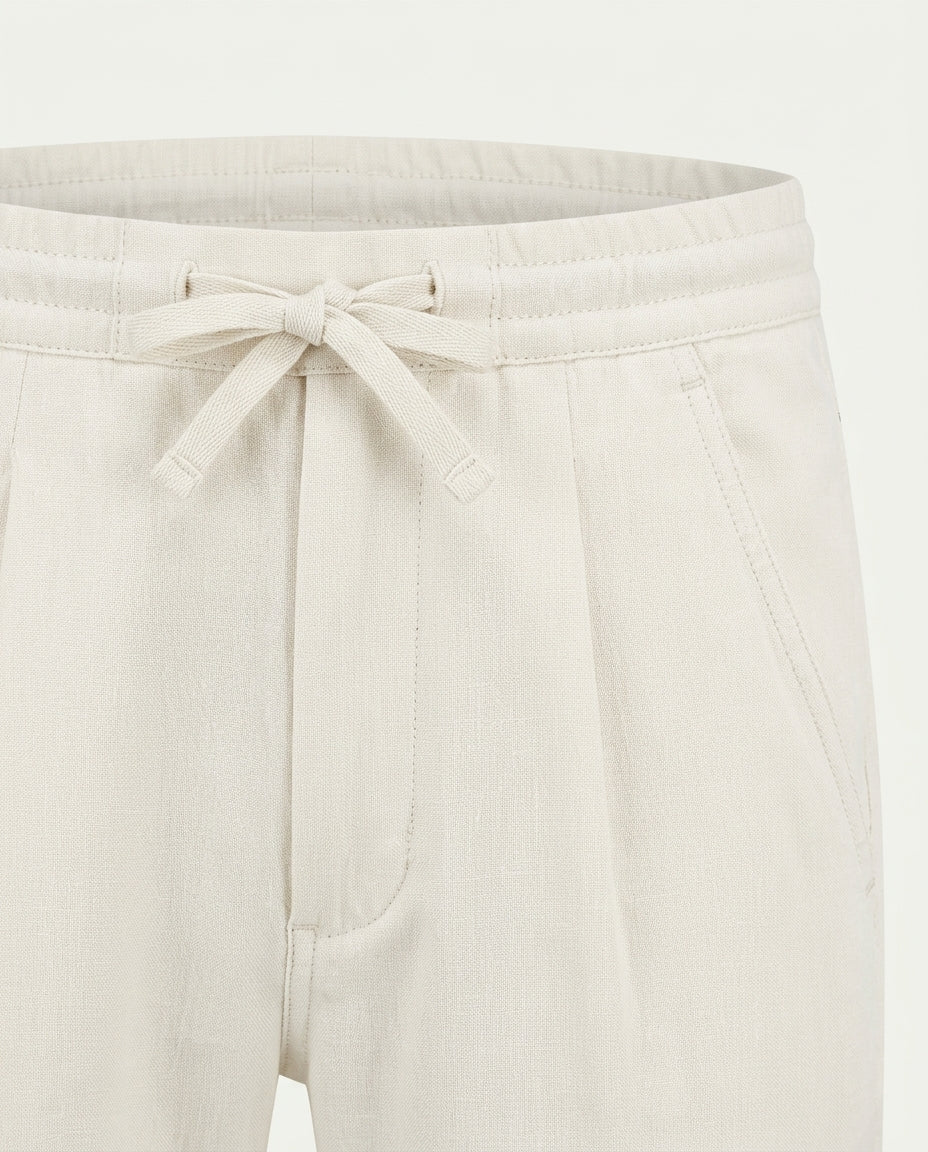 Linen Trousers - White