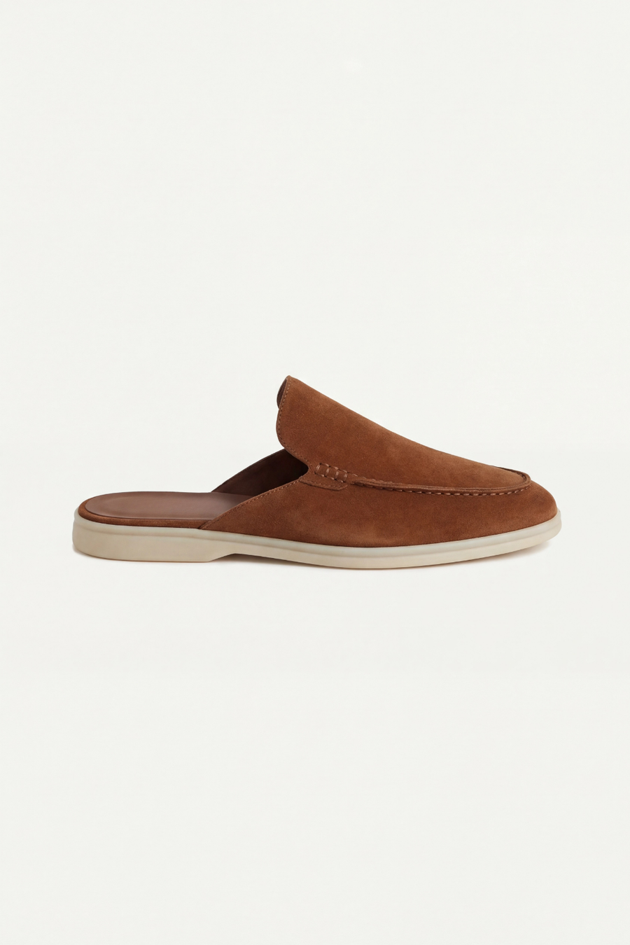 Maroon Suède Yacht Mule