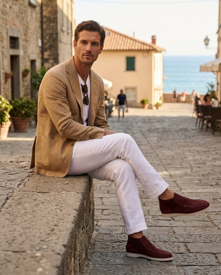 Monaco High Top Loafer - Burgundy