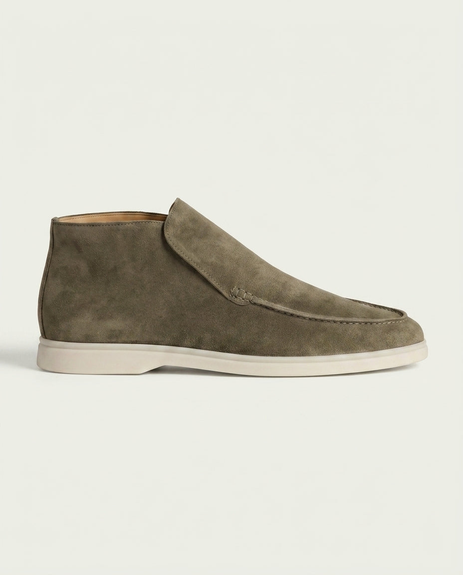 Monaco High Top Loafer - Olive Green