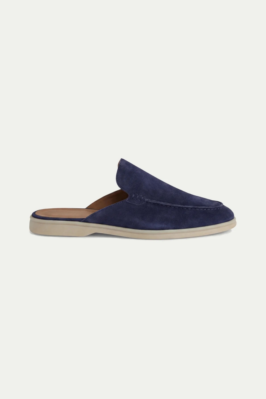 Navy Suède Yacht Mule