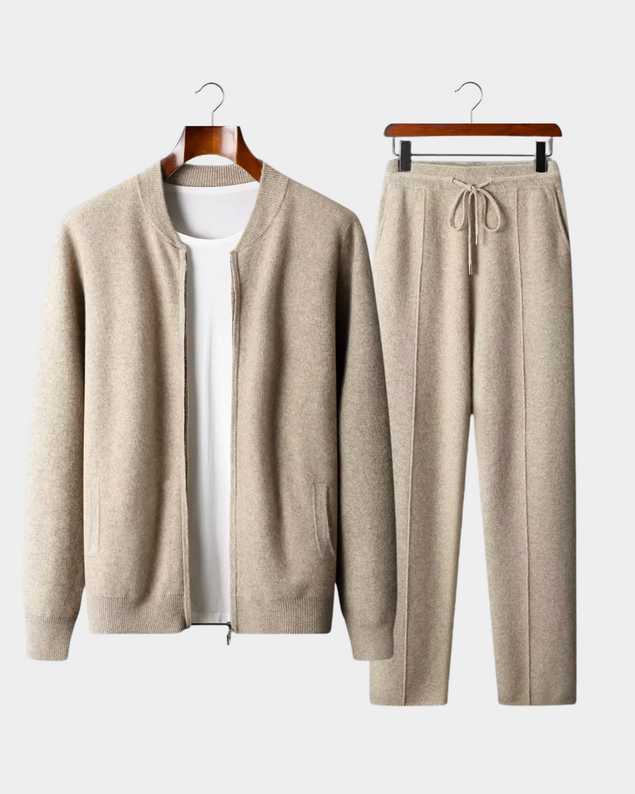 Pure Extra-Fine Merino Wool Sand Falconi Set