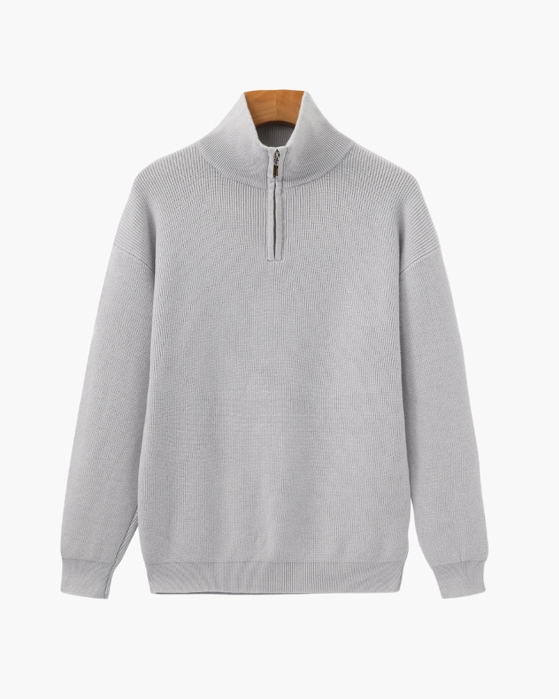 Refined Half-Zip Knit Pullover